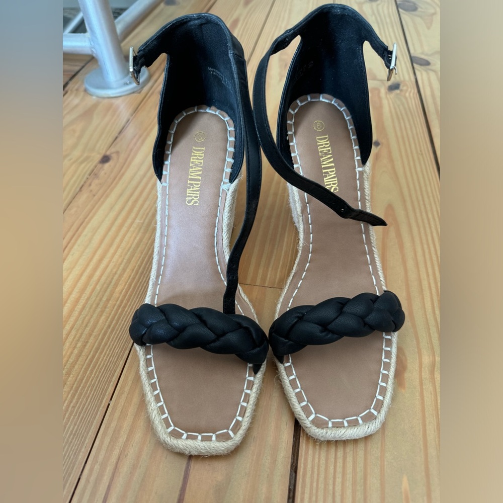 Open toe wedges
